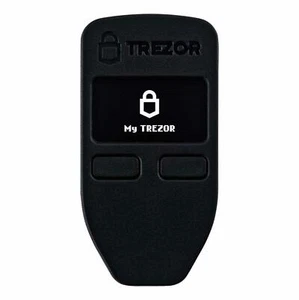 Trezor One Cryptocurrency Hardware Wallet Black Bitcoin wallet - Foto 1 di 5