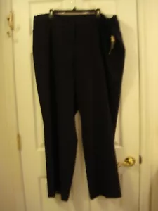 Woman's Worthington Perfect Trouser Comfort Waist NAVY BLUE Stretch Size 22W NEW - Picture 1 of 10