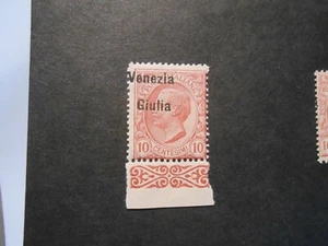  ITALIA,ITALY 1918-19 VENEZIA GIULIA "F. Italia SVR" 10c MNH** Variant ss.22eafb - Imagen 1 de 2