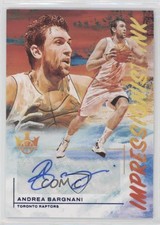 2021-22 Panini Court Kings Impressionist Ink Sapphire /25 Andrea Bargnani Auto