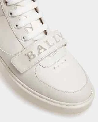 Zapatillas altas de cuero BALLY Merryk zapatos blancos EE. UU. 11 GLE02496 venta al por menor $780 Foto 1 de 4