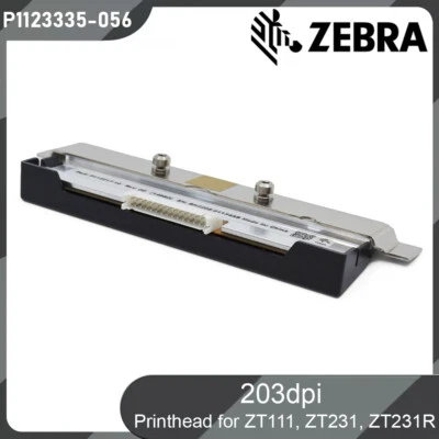 P1123335-056 Druckkopf für Zebra ZT111 ZT231 ZT231R Thermal Drucker 203dpi NEW - Bild 1 von 3