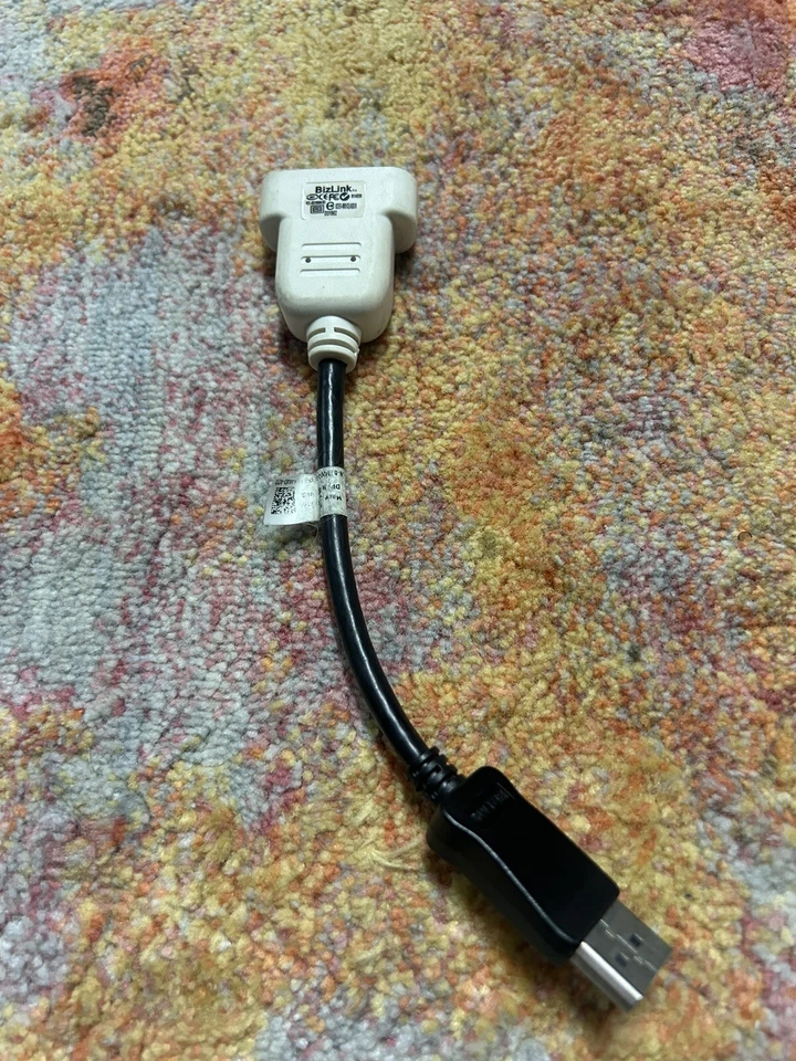 BIZLINK Dell Display Port to DVI Adapter Monitor Cable D31902 - FREE SHIPPING - Image 1 of 4