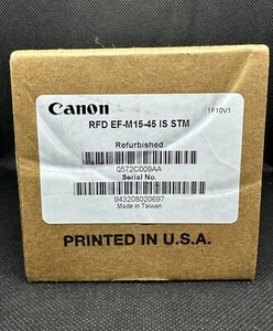 Canon Refurbished - RFD EF-M15-45 IS STM Black - Picture 1 of 3