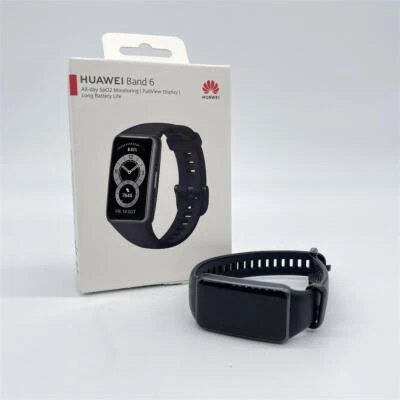 HUAWEI Band 6 Smart Band Fitness Tracker AMOLED Touchscreen Farbe Graphitschwarz - Bild 1 von 3