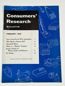 1955 Ford Chevy Bel Air Chevrolet V-8 Buick Plymouth Consumers Research Bulletin - Picture 1 of 23
