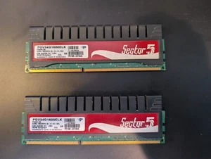 Patriot Sector5 4GB (2x2GB) DIMM PC3-12800 1600MHz DDR3 RAM (PGV34G1600ELK) *NEW - Picture 1 of 1