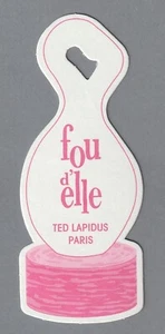 Werbekarte - Advertising Card - Fou d'Elle von Ted Lapidus beidseitig - Bild 1 von 2