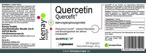 Quercetin Quercefit™ (60 Capsule) - Integratore Alimentare - Bild 1 von 1