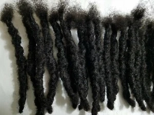 100% Human Hair handmade Dreadlocks 10 pieces 10 to 12 " black 3cm thick large - Picture 1 of 2