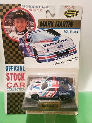 Road Champs Mark Martin #6 Valvoline Ford Thunderbird 1:64 Scale Diecast - Image 1 of 4