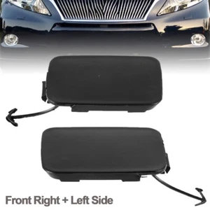 Front Bumper Right Left Tow Hook Eye Cover Black For Lexus RX350 RX450h 2010-12 - Picture 1 of 7