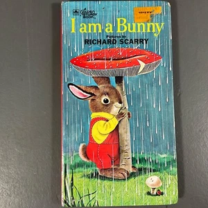 I Am A Bunny By Ole Risom Vintage Hardcover Children's Picture Book 1963 U.S.A. - Foto 1 di 24