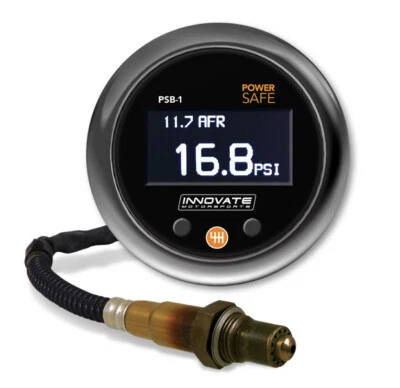 Innovate PSB-1 Powersafe Boost & Air/Fuel Ratio Gauge Kit AFR Wideband O2 02 NEW - Image 1 of 3