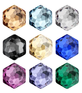 Superior PRIMERO 4683 Thin Hexagon Strass Steine Kristalle*viel Farben - Bild 1 von 15