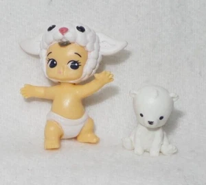 MOOSE TOYS MINI POUPEE TWOZIE BABY DOLL MOUTON + SON ANIMAL PET OURS - Picture 1 of 3