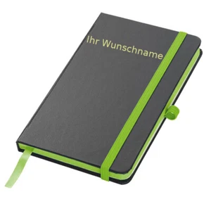Notizbuch mit Gravur / A6 / 160 S. / liniert / PU Hardcover / Farbe: apfelgrün - Bild 1 von 4
