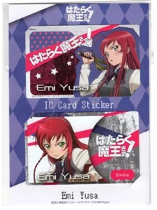 2 piezas pegatina de vestido de tarjeta The Devil Is a Part-Timer Hataraku Mao-sama anime Yusa - Imagen 1 de 3