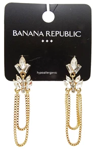 Fancy New goldfarben Kristall Strass Ohrringe aus Banana Republic #BRE27 - Bild 1 von 1