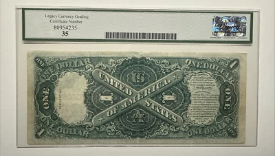 LEGACY35 VF 1917 $1 LEGAL TENDER RED SEAL SPEELMAN WHITE 8728A - Image 1 of 2