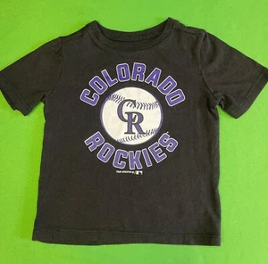 MLB Colorado Rockies Black T-shirt Toddler 2T - Picture 1 of 4