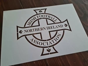Large Irish Football Association North Ireland Stencil Paint Airbrush DIY Badge - Picture 1 of 1