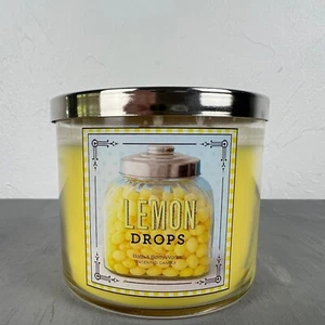 LEMON DROPS Sweet Shop Collection 3 Wick Candle 14.5 Oz Bath & Body Works - Picture 1 of 5