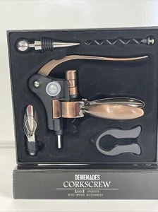 Demenades Rabbit Wine Bottle Opener Corkscrew Set Open Box 2020 Nice - Picture 1 of 6