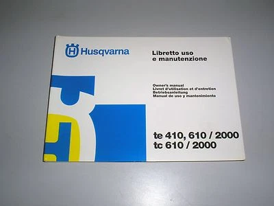 Husqvarna 610 410 2000 nuevo manual original del propietario TE610 TE410 TC610 TE TC Husky Foto 1 de 4