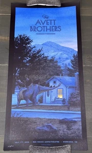 THE AVETT BROTHERS - July 7 2023 Red Rocks - Nicholas Moegly SE Show Poster - Picture 1 of 5