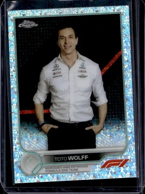 2022 Topps Chrome Formula 1 Toto Wolff Mini Diamond Refractor #163/299 - Image 1 of 2