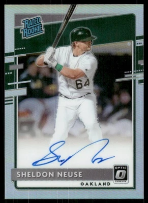 2020 Donruss Optic Rated Rookies Signatures Holo #14 Sheldon Neuse Auto - BB - Image 1 of 2