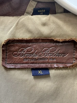 Brooks Brother Bomber Jacket Wool Leather Trim Cool Vintage Sharp - Image 1 of 4