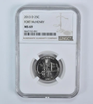 2013-D Washington Quarter ATB Fort McHenry MS69 NGC - Image 1 of 4