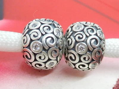 Pandora Sterling Silver Wind Element Clip with Clear Zirconia - 790962CZ - Image 1 of 4