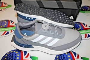 Adidas S2G SL BOA Zapatos de Golf Impermeables Gris/Blanco/Azul Reino Unido Talla 7.5 Ancho - Imagen 1 de 3
