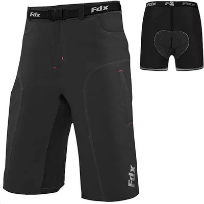 Men's MTB Cycling Short Off Road Bicycle With CoolMax Padded Liner Shorts uk - Image 1 of 4