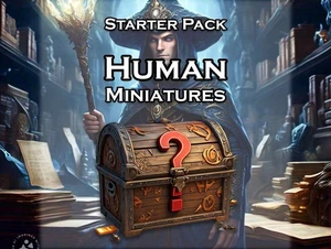 Box of Human Miniatures! | Starter Pack | Dungeons and Dragons | Pathfinder | Ta - Picture 1 of 7