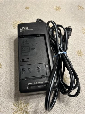 Cargador de batería de videocámara adaptador de corriente alterna JVC AA-V11U genuino probado OEM Foto 1 de 4