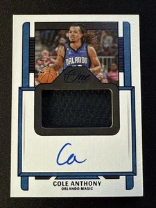 Cole Anthony Patch Auto 2022-23 Panini One and One Blue /49 #JA-CAN - Picture 1 of 3