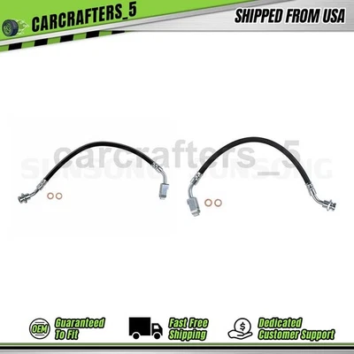 Mangueira hidráulica de freio dianteira esquerda e direita Sunsong para 1986-1989 Nissan D21 2.4L - Imagem 1 de 4