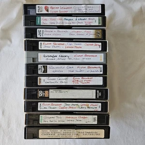 VHS OPERA LOT 11 Tapes Theater Concert Music Performance Duet NYC Met Promo  - Picture 1 of 10