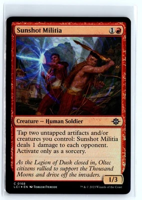 (2x) FOIL Sunshot Militia The Lost Caverns of Ixalan MTG Magic the Gathering - Image 1 of 4