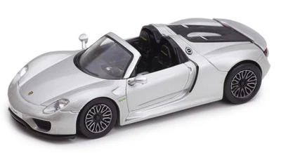 Atlas Porsche 918 Spyder 2013 prata escala 1:43 4 polegadas EUA DIREITOS DE IMPORTAÇÃO PAGOS - Imagem 1 de 4