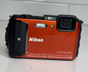 Nikon Coolpix AW130 Orange Underwater Camera, Not Working *FOR PARTS* - Picture 1 of 17