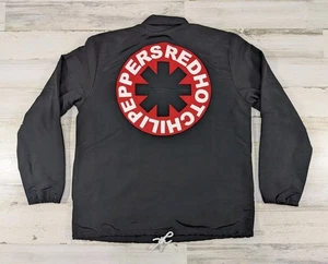 Red Hot Chili Peppers Jacket Mens Large Black Snap Button Up Unlimited Love Tour - Picture 1 of 9