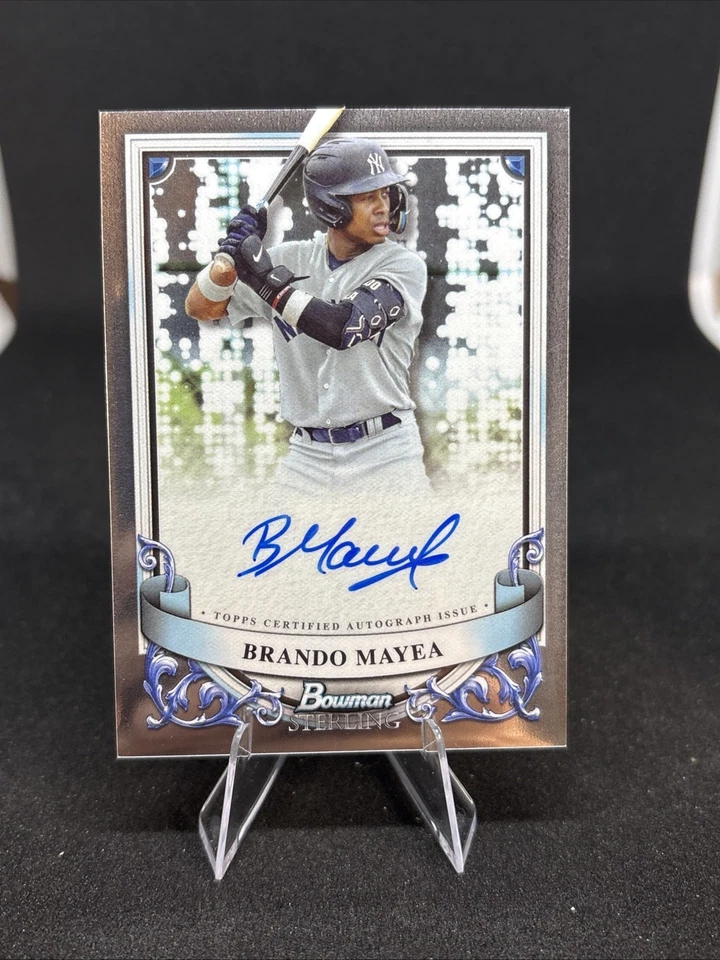 2024 Bowman Sterling Prospect Auto Brandon Mayea Brando Mayea #PA-BMY Auto - Image 1 of 4