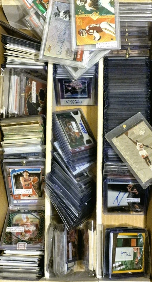 900 SPORT CARD COLLECTION PSA SP AUTO #ED PARALLEL RELIC GU JERSEY ROOKIE RC LOT - Image 1 of 4