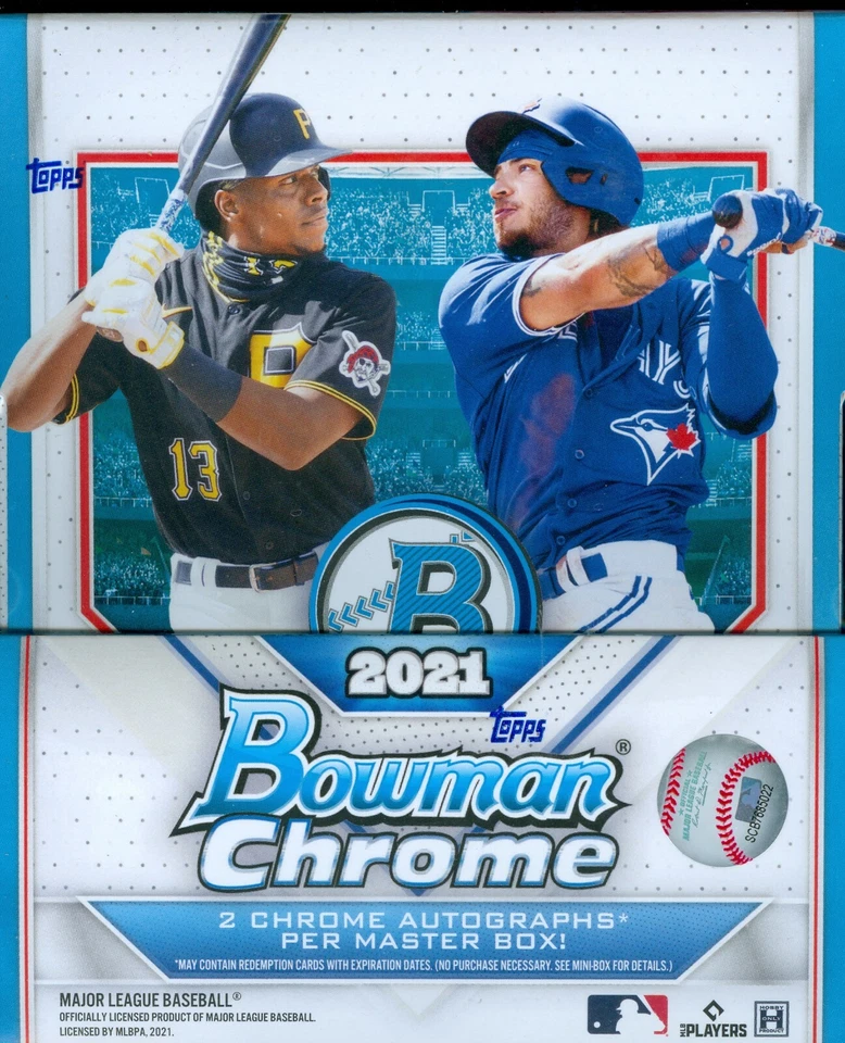 2021 Bowman Chrome Baseball Factory Sealed Hobby Box - Image 1 of 2