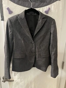 Blazer donna Theory misto lana grigio business ufficio cappotto giacca taglia 8 - Foto 1 di 4